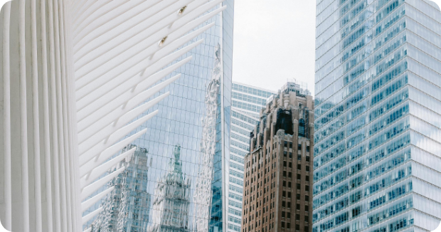 modern financial district architecture representing corporate tax advisory expertise